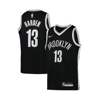 推荐Big Boys James Harden Black Brooklyn Nets 2021/22 Diamond Swingman Jersey - Icon Edition商品
