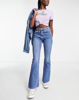 冬装topshop jamie, Topshop | Topshop Jamie flare jean in mid blue商品图片 