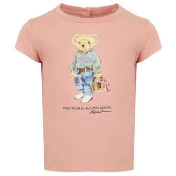 推荐Pink Polo Bear Motif Short Sleeve T Shirt商品