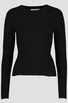 ck卫衣是什么牌子, Calvin Klein | Womens Calvin Klein Black Bust Detailing Sweatshirt商品图片 