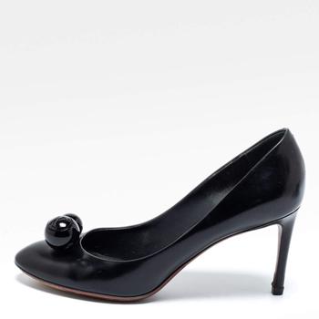 lv鞋真假, [二手商品] Louis Vuitton | Louis Vuitton Black Leather Betty Pumps Size 38商品图片 满1件减$100, 满减