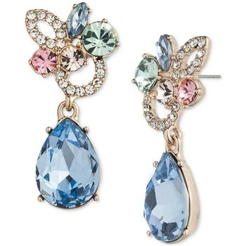 Givenchy | Mixed-Cut Crystal Cluster Statement Earrings,商家Macy's,价格¥357
