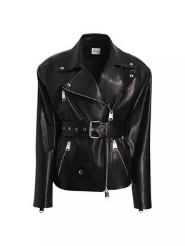 Khaite | Fabbie Leather Jacket,商家Saks Fifth Avenue,价格¥46507