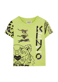 推荐KIDS Yellow tiger-print cotton T-shirt (2-5 years)商品