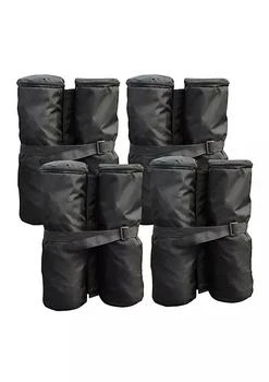 Outsunny | 33lbs Canopy Weights Bags for Stability Sandbag Anchor for Gazebo Pop Up Tent Set of 4 Black,商家Belk,价格¥391