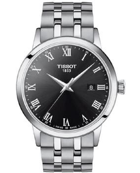 天梭男表是什么牌子, Tissot | Tissot Classic Dream Black Dial Steel Men's Watch T129.410.11.053.00商品图片 6.9折