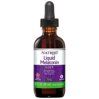 推荐Melatonin 1mg Liquid, Sleep Support Berry商品