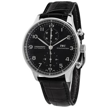 [二手商品] IWC Schaffhausen | Pre-owned IWC Portuguese Chronograph Automatic Black Dial Mens Watch IW371447商品图片,6.5折