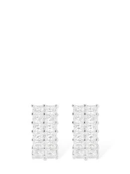 apm Monaco | Festival Double Row Crystal Earrings,商家LUISAVIAROMA,价格¥1019