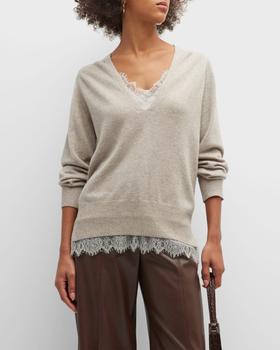 推荐Lace-Trim Layered Pullover商品