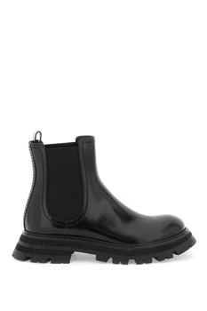 Alexander McQueen | Shiny leather Chelsea boots 7折