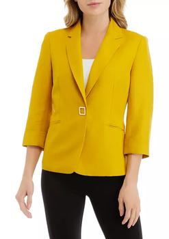 product Petite Notch Collar One Button Jacket image