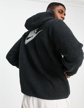 essentials hoodie, NIKE | Nike Sport Essentials Sherpa hoodie with back logo in black商品图片 8折