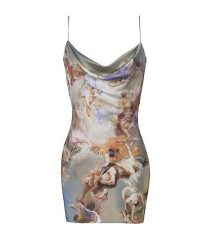 商品Renaissance Print Slip Mini Dress图片