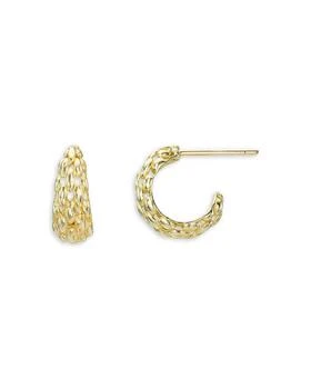 Zoe Lev | 14K Yellow Gold Woven Round Earrings,商家Bloomingdale's,价格¥2170