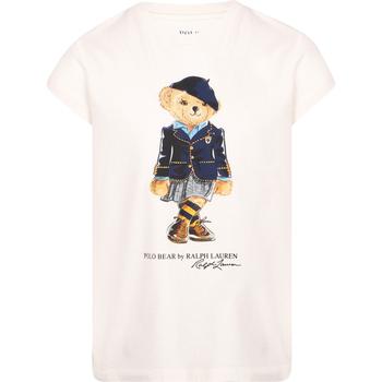 推荐Polo bear logo t shirt in white商品