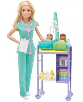 Barbie | You Can Be Anything Baby Doctor Blonde Doll and Playset,商家Macy's,价格¥152