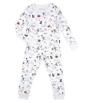 Petidoux | Boy's Halloween Party Pajama Set In White Multi,商家Premium Outlets,价格¥398