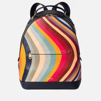 推荐Paul Smith Swirl Striped Leather Backpack商品