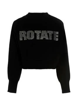 推荐Firm Rhinestone Sweatshirt Black商品