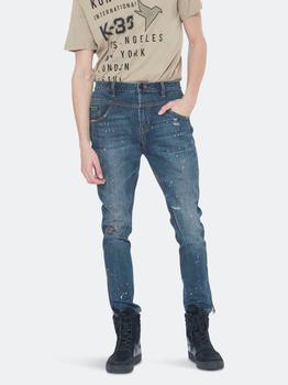 product Konus Men's Denim With Paint Splatter In Blue image