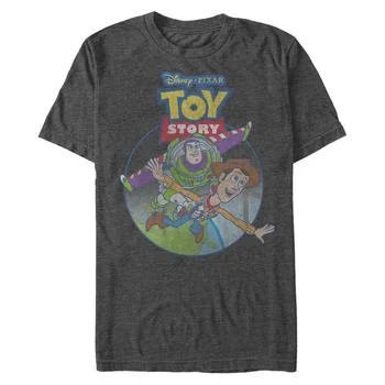 Disney | Disney Pixar Men's Toy Story Buzz Woody Take off, Short Sleeve T-Shirt 额外7折, 额外�七折