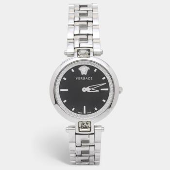 Versace | Versace Black Stainless Steel Gleam VAN030016 Women's Wristwatch 37 mm商品图片,4.4折