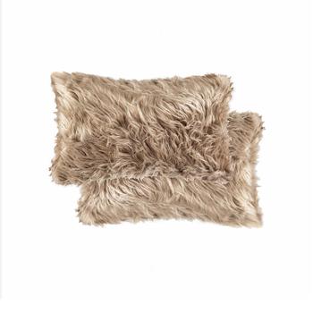 推荐2-Pack Belton Faux Fur Pillow商品