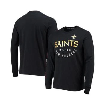 Tommy Hilfiger | Men's Black New Orleans Saints Peter Long Sleeve T-shirt 