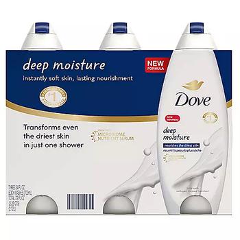推荐Dove Nourishing Body Wash, Deep Moisture (24 fl. oz., 3 pk.)商品