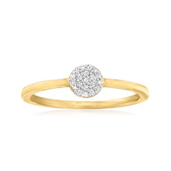 商品Ross-Simons | Ross-Simons Diamond-Accented Cluster Ring in 14kt Yellow Gold,商家Premium Outlets,价格¥1281图片