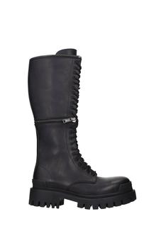 巴黎世家鞋板鞋, Balenciaga | Boots Leather Black商品图片 3.6折