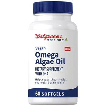Walgreens Free & Pure | Vegan Omega Algae Oil with DHA Softgels (60 days),商家Walgreens,价格¥147