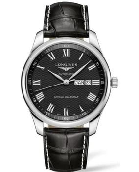 longines master, Longines | Longines Master Collection Automatic 42mm Black Dial Black Leather Strap Men's Watch L2.920.4.51.7商品图片 7.4折