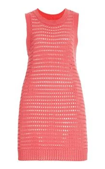推荐Matthew Bruch - Exclusive Knit Mesh Mini Dress - Pink - 2 - Moda Operandi商品