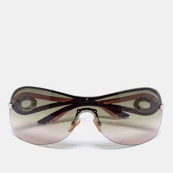 推荐Dior Burgundy/Green Gradient DiorVolute3 Shield Sunglasses商品