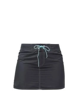 推荐Drawstring-waist shell mini skirt商品