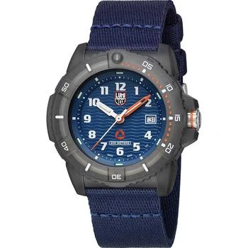 推荐Luminox Men's Swiss Quartz Watch - Tide Eco Blue Dial Textile Strap Dive | 8903.ECO商品