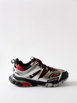 Balenciaga | Track panelled faux-leather and mesh trainers商品图片,