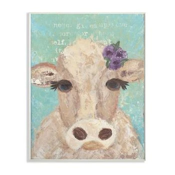 Stupell Industries | Cow Painterly Portrait Wall Plaque Art, 10" x 15",商家Macy's,价格¥340