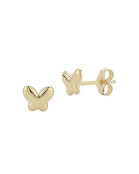商品14K Yellow Gold Butterfly Stud Earrings,商家Bloomingdale's,价格¥694图片