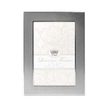 Lawrence Frames | Fawn Pin Dot Pattern Silver Metal Picture Frame - 4" x 6",商家Macy's,价格¥179