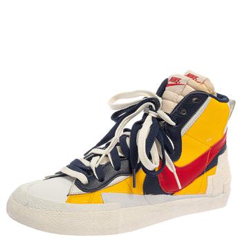 推荐Nike x Sacai Multicolor Leather High Top Sneaker Size 42.5商品