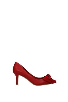 Salvatore Ferragamo | Pumps talla Leather Red Lipstick商品图片,3.7折