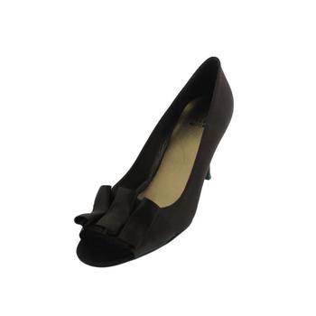 stuart weitzman凉鞋, Stuart Weitzman | Stuart Weitzman Womens Gigi Satin Ruffled Peep-Toe Heels商品图片 1.9折