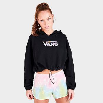 推荐Women's Vans Tri-Dye Flying V Cropped Hoodie商品