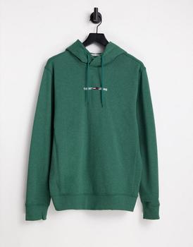 推荐Tommy Jeans straight logo hoodie in green商品