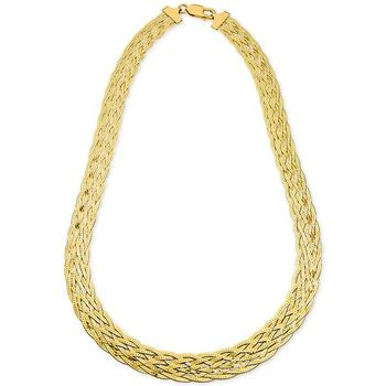 Giani Bernini | Braided Chain 18" Statement Necklace in 18k Gold-Plated Sterling Silver, Created for Macy's 4折×额外8折, 独家减免邮费, 额外八折