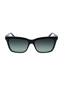 推荐Gancini 55MM Modified Rectangle Sunglasses商品