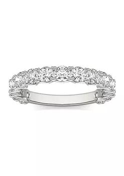 Charles & Colvard, Charles & Colvard | Charles & Colvard 1.5 ct. t.w. Lab Created 3.0mm Moissanite Semi-Eternity Band in 14k Gold商品图片 